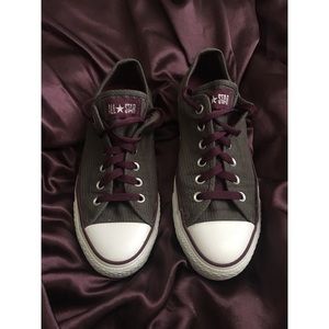 Purple and Grey Converse
